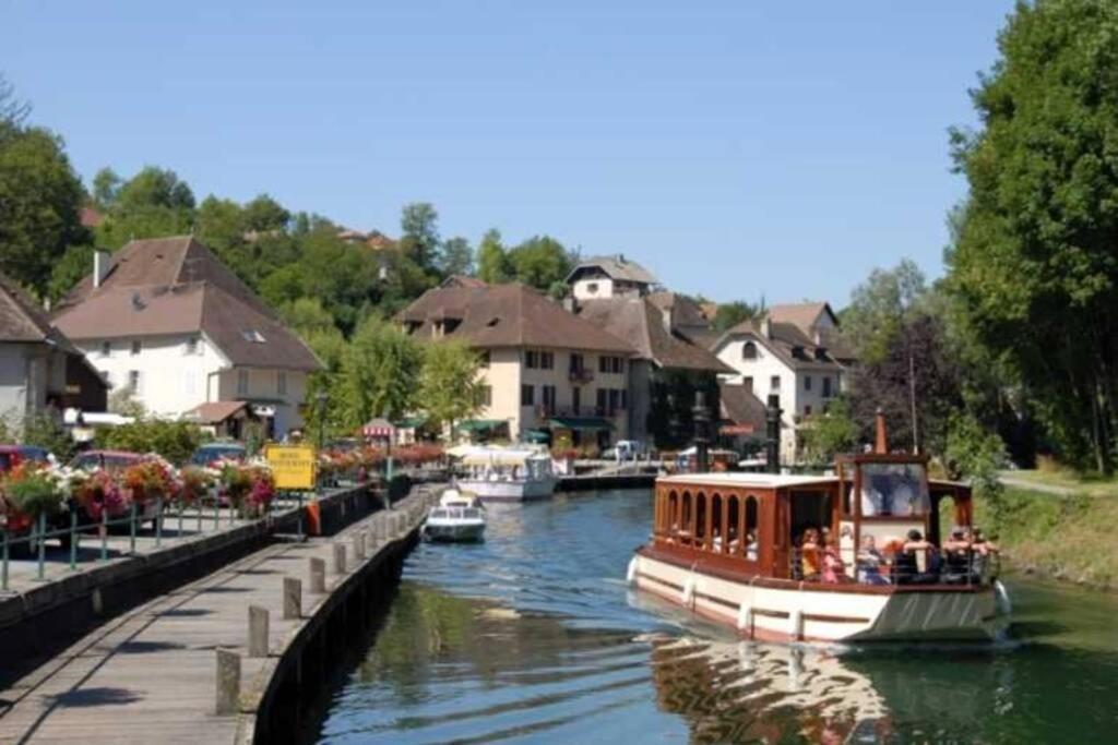 Le Portougais, chalet à Chanaz, la petite Venise savoyarde Exterior foto