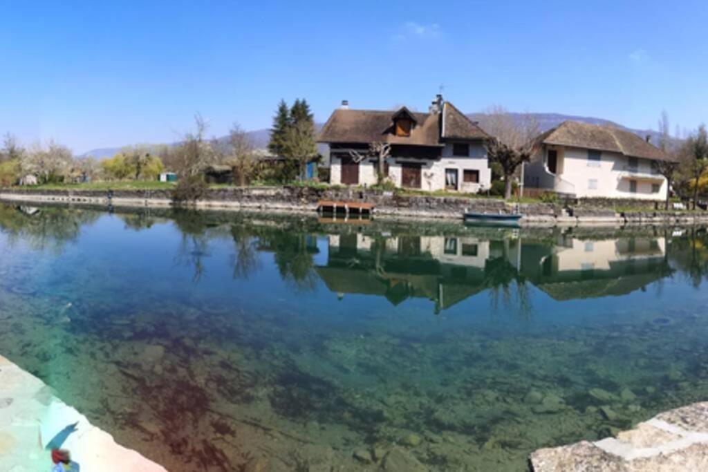 Le Portougais, chalet à Chanaz, la petite Venise savoyarde Exterior foto